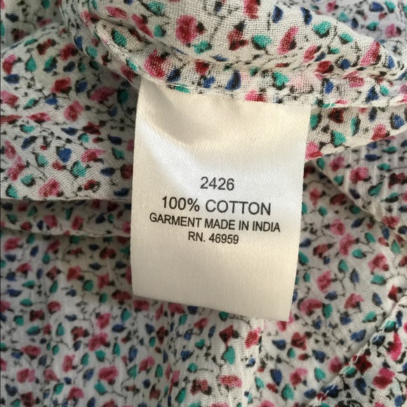 Cotton Button Down Top - Picture 5 of 6